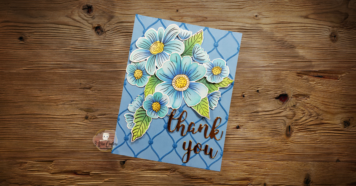 Creating Dimension with die cuts/fussy cut outs on a Card