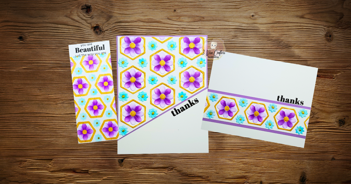 Create Multiple Cards from One 6×6″ Card Panel + Bonus Bookmark